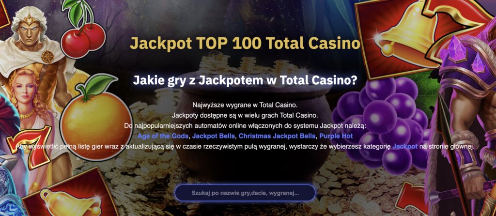 Total Casino duże wygrane - kiedy padały?